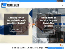 Tablet Screenshot of label-aire.com
